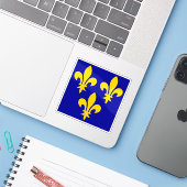 フランス国旗（十四・十六） シール (ノートパソコンとiPhone)
