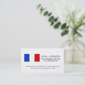 フランス国旗 名刺 (スタンド正面)