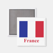 フランス国旗（名前） マグネット (正面/裏面)