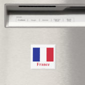 フランス国旗（名前） マグネット (インサイチュ (食洗機))