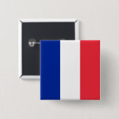 フランス国旗 缶バッジ (正面&裏面)