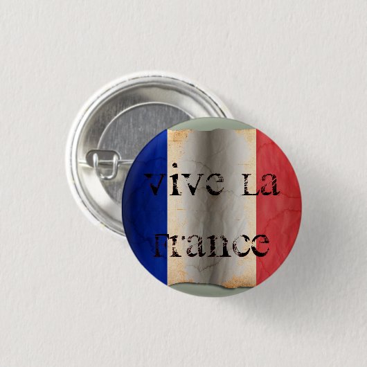 フランス国旗 缶バッジ (正面&裏面)