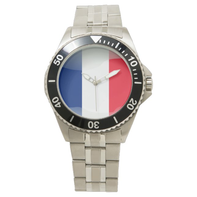 フランス国旗 腕時計 (正面)