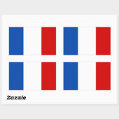 フランス国旗 長方形シール (シート)