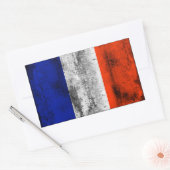 フランス国旗 長方形シール (封筒)