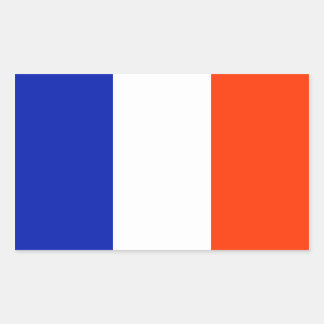 フランス国旗 長方形シール