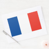 フランス国旗 長方形シール (封筒)