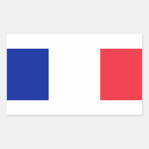 フランス国旗 長方形シール