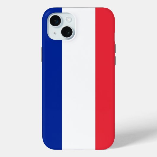 フランス国旗 iPhone 15 Plus ケース Case-Mate iPhoneケース (裏面)