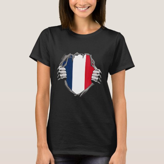 フランス国旗 Tシャツ (正面)