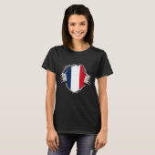フランス国旗 Tシャツ (正面フル)