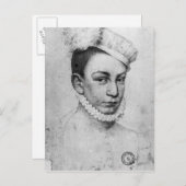 フランス国王チャールズ9世ポートレート1561年 ポストカード (正面/裏面)