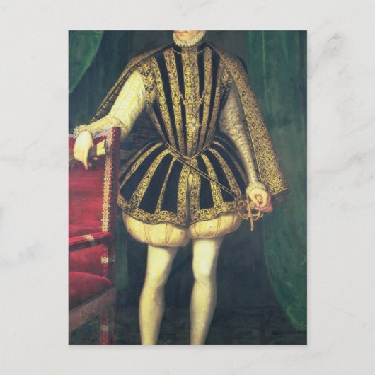 フランス国王チャールズ9世（1565年） ポストカード (正面)