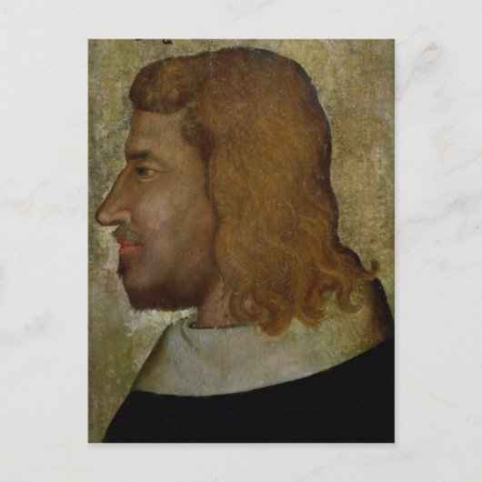 フランス国王ヨハネ2世のポートレート ポストカード (正面)