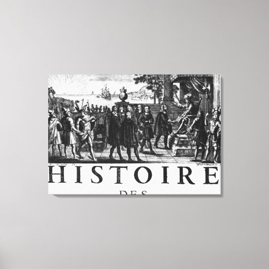 フランス国王ルイ14世の財団 キャンバスプリント (正面)