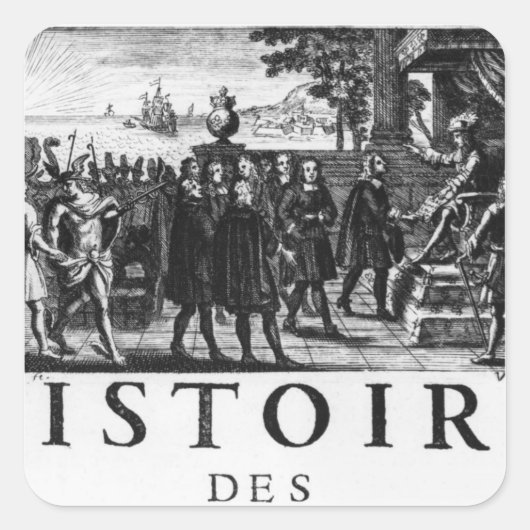 フランス国王ルイ14世の財団 スクエアシール (正面)