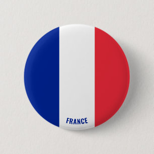 フランス国魅力的国国旗 缶バッジ
