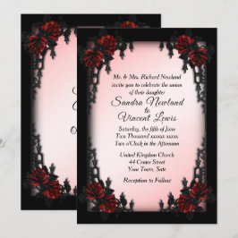 フランス地区ゴシックウェディング招待状 招待状