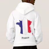 フランス地図のお土産デザイン (裏面)