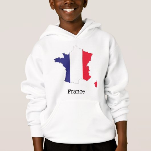 フランス地図のお土産デザイン (正面)