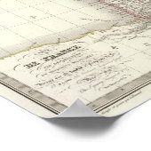 フランス地図2 ポスター (角)