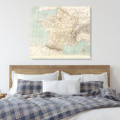 フランス地図 キャンバスプリント (インサイチュ (寝室))