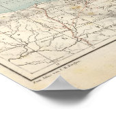 フランス地図 ポスター (角)
