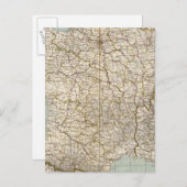 フランス地図 ポストカード (正面/裏面)