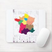 フランス地図 マウスパッド (マウス)