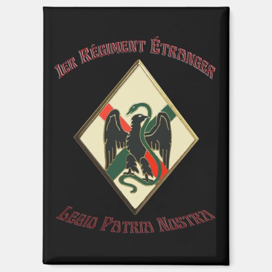 フランス外人部隊 1er RE Legio Patria Nostra マグネット (正面)