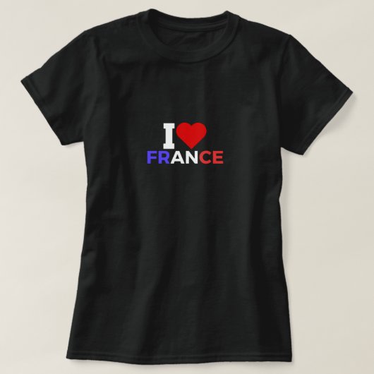 フランス大好き Tシャツ (デザイン正面)