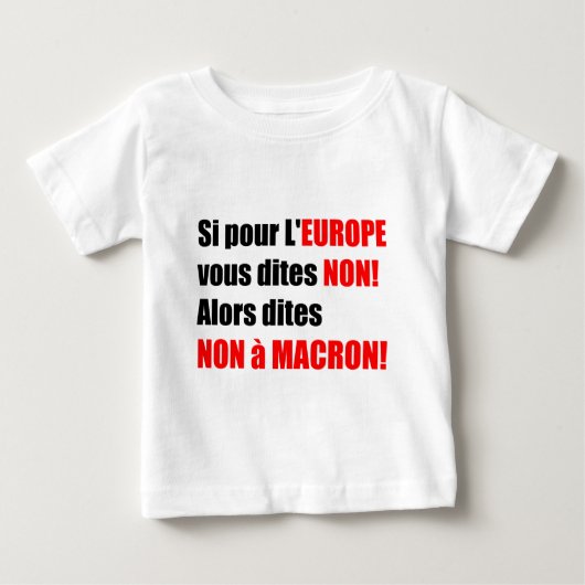 フランス大統領の選挙2017 -ベビーティー ベビーTシャツ (正面)