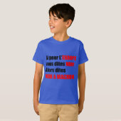 フランス大統領の選挙2017 - Blue Kids Tee Tシャツ (正面フル)