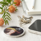 フランス女王マリー・アントワネットポートレート キーホルダー (側面)