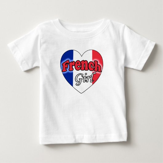 フランス娘 ベビーTシャツ (正面)