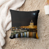 フランス工科大学とポンデザール – パリ クッション (ブランケット)