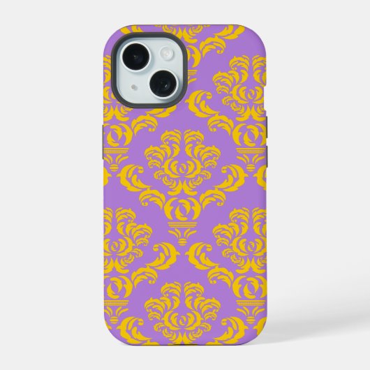 フランス帝国ダマスク模様 #4 iPhone 15ケース (裏面)