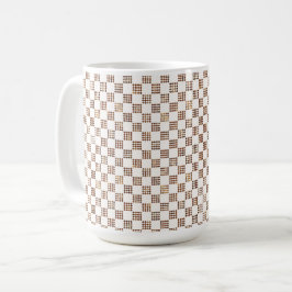 フランス帝国風チェック柄マグカップ コーヒーマグカップ