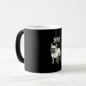 フランス幽霊のコスメおもしろいットブルドッグハロウィーン モーフィングマグカップ (正面左)