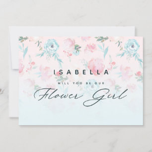 フランス庭園の花の乙女のプロポーズカード