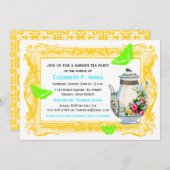 フランス庭園ティーパーティー 招待状 (正面/裏面)