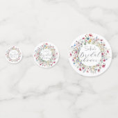 フランス庭園パーティーの花のブライズシャワー コンフェッティ (正面)