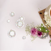 フランス庭園パーティーの花のブライズシャワー コンフェッティ