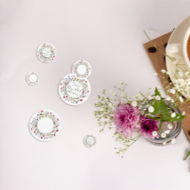 フランス庭園パーティーの花のブライズシャワー コンフェッティ