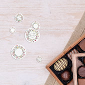 フランス庭園パーティーの花のブライズシャワー コンフェッティ