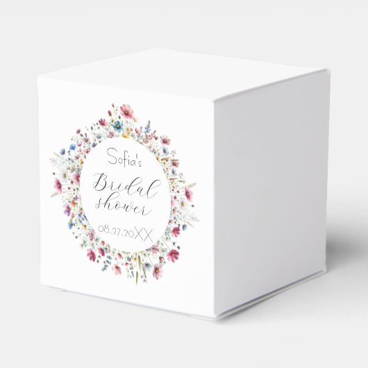 フランス庭園パーティーの花 フェイバーボックス (裏面サイド)