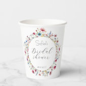 フランス庭園パーティーの花 紙コップ (正面)