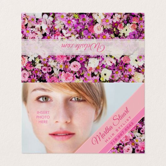 フランス庭園 - 折り畳み式 名刺 (外部フラット)