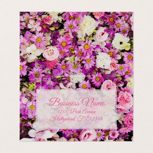 フランス庭園 - 折り畳み式 名刺 (内部フラット)