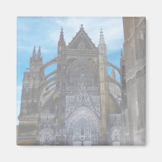 フランス建築フランスの大聖堂 マグネット (正面)